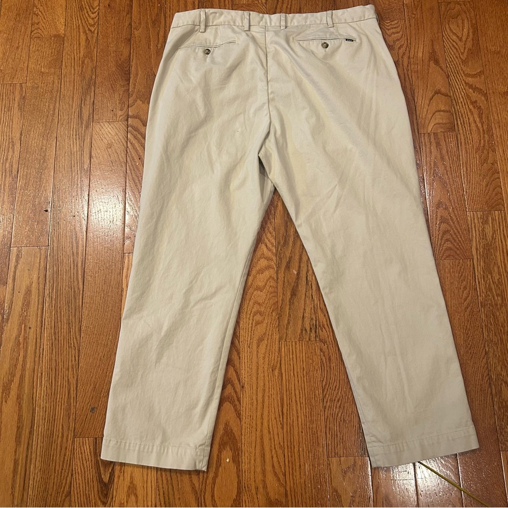 Polo Ralph Lauren Classic Fit Straight Leg Chino Pants Khaki 40x30 STF Newport - Picture 2 of 14